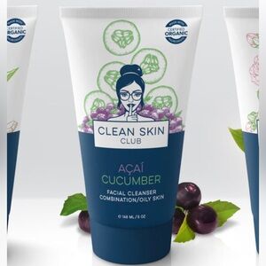 New Clean Skin Club Acai Cucumber Facial Cleanser!!🔥🔥🔥